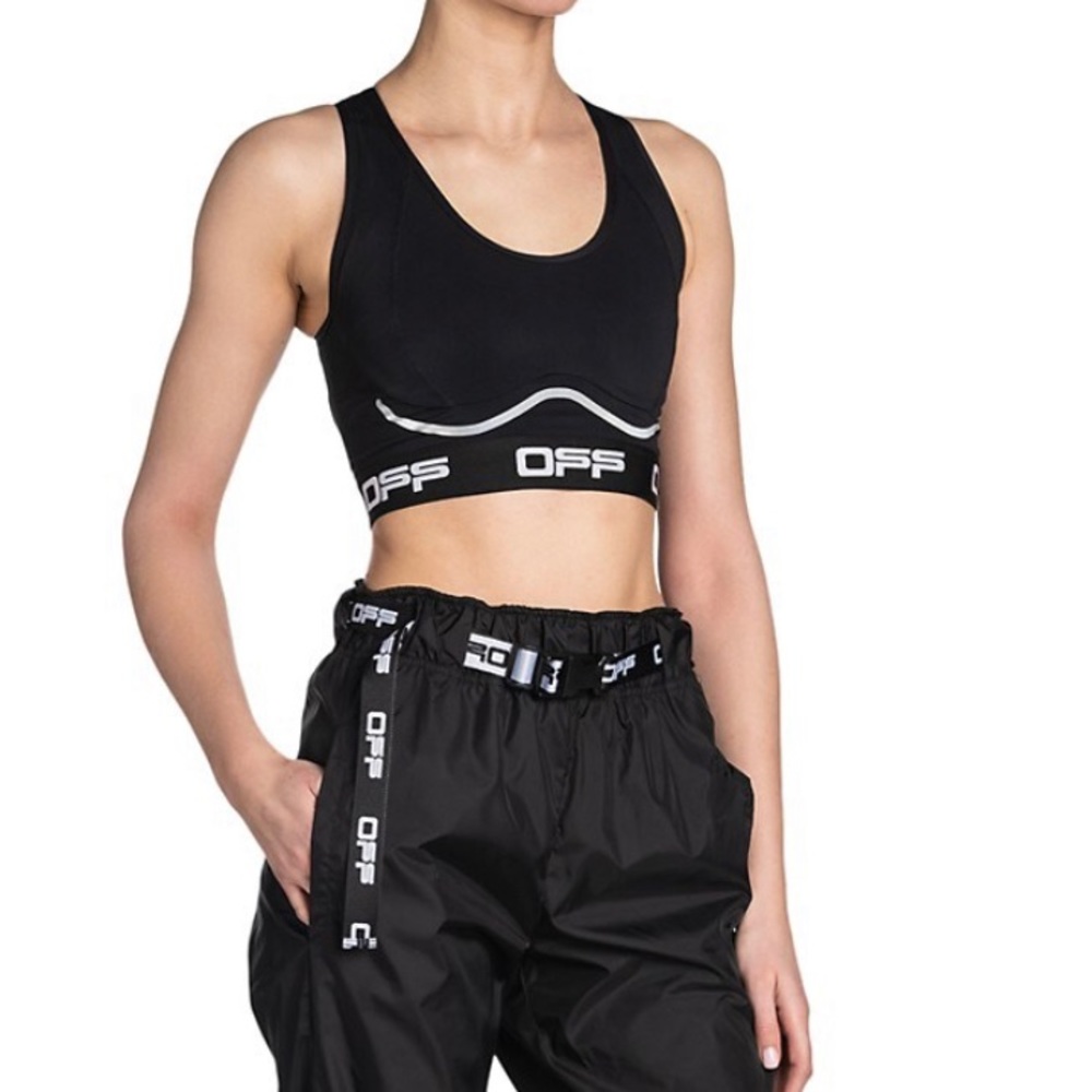 OFF-WHITE logo sports bra